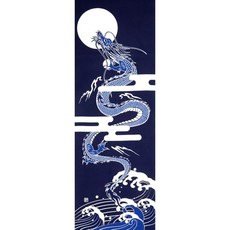 염의 안보 일본제 검도 면수건 용의 승천 100 cm X 35 cm