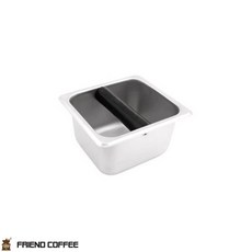 커피찌꺼기박스 스텐 대형 우드외피 1P 바리스타, 1개