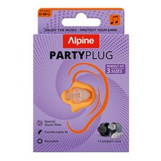 Alpine Party Plug頂級音樂耳塞，荷蘭原裝進口，演唱會、夜店適用，保護聽力，舒適配戴, 透明, 3套