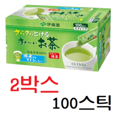 이토엔 오이오차 사라사라 말차함유 녹차, 800mg, 100개입, 2개