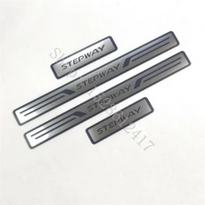 스커프 플레이트 도어 씰 가드 문턱 커버 트림 자동차, 1. Silver exterior, 1개