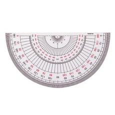 아톰)반원분도기(15cm) 문구용품 사무용품 학용품 수학교구 컴퍼스+커머스연구소Shop, 빠른배송