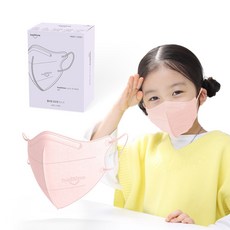 코코핏 컬러 마스크 소형XL 일회용 새부리형 숨쉬기편한, 25개입, 1개, 로즈핑크