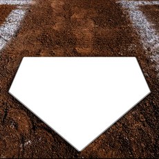 미즈노 야구 홈베이스 홈플레이트 화이트 16JAH12200WT, 1개