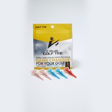 藍鯨高爾夫 PLUS Golf Tee 高爾夫 台灣製（D PLUS 85mm／C PLUS 50mm）, 1個, C PLUS（50mm）, 黃色