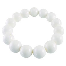 黃子庚 硨磲手鍊 手工打磨溫潤光澤 祈福平安 時尚百搭飾品, 1個, 硨磲