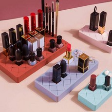 소형(8구) 립스틱 메이크업브러쉬 실리콘 거치대 홀더, 옵션:소형(8구)|색상:민트, 1개