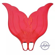 인어 머메이드핀 머메이드테일 프리다이빙 모노핀 공주 인어꼬리 수중 테일, 레드