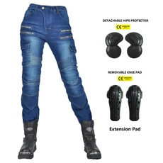 모토 크로스 바지 더블 지퍼 금속 스타일 남자 여성을위한 보호 장비 오토바이 야외 승마