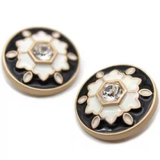 빈티지 패턴 생크 금속 단추 라운드 바느질 의류 정장 수공예 10 개, 03 18mm, 01 CHINA, 04 5-25-2