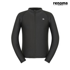 레노마수영복 남성 심플 집업 래쉬가드 상의 블랙 (RN-TS2E701_BK)