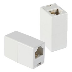 Qulkws RJ11 커플러 전화 라인 커넥터 2개 6P4C 인라인 전화선 어댑터 암 - 유선 전화용(화이트) 157460, Qulkws RJ11 커플러 전화 라인 커넥터 2개 6