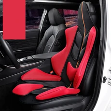 정시출고 품질보증 인체공학적 통기성 메쉬 자동차 앞좌석 커버 메르세데스 벤츠 W213 W212 W205 W223 W17, 01 Red 1pcs