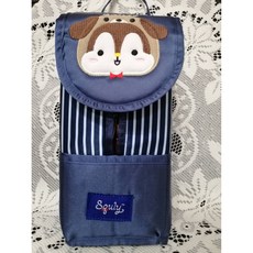 史古利 面紙套 車用居家兩用掛式抽取衛生紙套 多功能收納 史古利藍色, 1個, 1個裝