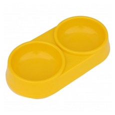 강아지 기본 쌍식기 노랑 1P 반려견 밥그릇 물그릇, 1개, 본상품선택