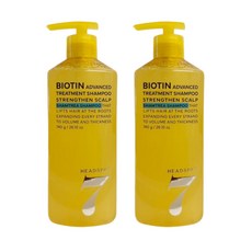 헤드스파7 비오틴 어드밴스드 탈모증상완화 기능성 헤어 트리트먼트 샴푸, 740g, 2개