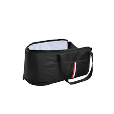 애완동물 자동차 시트 강아지 캐리어 소형견 고양이 핸드레스트 박스 탈부착 가능 세탁 안전 액세서리, 01 블랙 [손잡이 포함] 462523