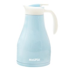 北歐風保溫壺 泡茶壺 304不鏽鋼 茶壺 濾網 保冰壺 熱水壺, 1個, 天空藍, 1200ml