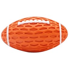 寵物橄欖球耐咬玩具 發聲設計 加厚橡膠, 橘, 1個