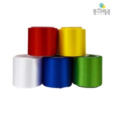 풍선대통령 커팅식 오색 테이프 개업식 폭 5cm 길이 10m