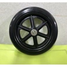 台灣製黑色輪椅後輪含輪框, 1個, 12"X2"後輪
