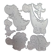 공룡 금속 절단 다이 스텐실 스크랩북 DIY 앨범 스탬프 종이 카드 금형, 기본, 1개