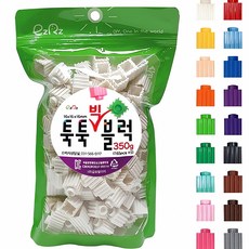 빅 블럭 리필 18색 350g 조립 장난감 놀이 창의력 디자인 색상 조합 크기 도구 유아, 본상품, 주황