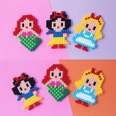 킨더몰 디폼블럭8mm 공주캐릭터 3종세트 고리도안포함 블록, 1개