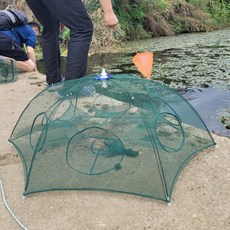 라온 민물 바다 낚시용품 6구 우산 통발 바다통발 민물통발 문어통발, 상세페이지 참조