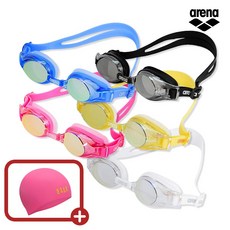 ARENA 아레나 어린이 아동 수영장 수경 A5AC1AG39 패킹 미러 수모사은품, BLU(블루), 1개
