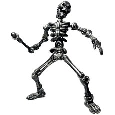라푸유 막마 구체관절피규어 자석형 해골 액션피겨 구체관절 피규어 자유롭게 움직이는 캐릭터 구체관절인형 악마피규어 흑기사 액션피규어, 1개, 블랙, 135mm