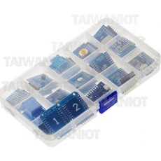 現貨 WeMos D1 Mini Pro wifi 開發板14件模組學習套件 基於ESP8266 NodeMcu Lua, 1個, 含稅