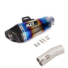 오토바이용 슬립온 풀 배기 시스템 프론트 링크 파이프, A. 중간 파이프, 3. J