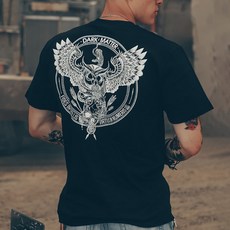 오울스 오토바이 레이싱 바이크 옷 반팔 티셔츠 빅사이즈 머슬핏 비보뉴 Z180I643 3XL(90-100kg) 화이트, M(50-70kg), 검정