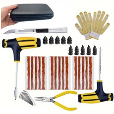 오토바이 타이어 수리 키트 자동차 펑크 플러그 도구 스트립 교반, 2. Set 2-42PCS, 1개