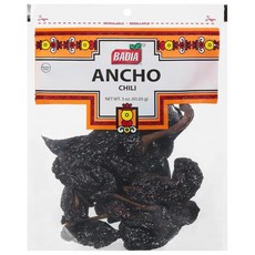 Badia Ancho Chili 85g(3온스) - 정통 멕시코 및 라틴 요리용 말린 포블라노 칠레 페퍼 마일드 핫