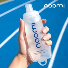 나오미 SB900 소프트플라스크 스포츠 러닝 런닝 등산 물병 물통, 1개, 300ml, 화이트