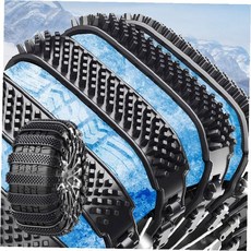 차량 겨울 눈길 미끄럼 방지 타이어 체인 케이블 타이 스노우 체인 간편 장착, 1개