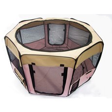 하우스 강아지 텐트 동굴집 반려견 애견 중형견 캠핑용 조립식, 1개, 핑크 펜스