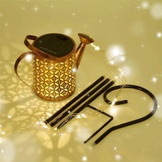 태양 정원 조명 주전자 행운 구리 연철 중공 실내 발코니 풍경 빌라, 1개, 9.5구리동전흐르는물램프