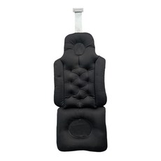 YSSHOP 전신 욕조 베개 액세서리 등받이 편안한 인체공학적 선물 방수 편안한 욕조 쿠션 욕조 베개, 뒤 58cm, 폴리에스터, 검은색