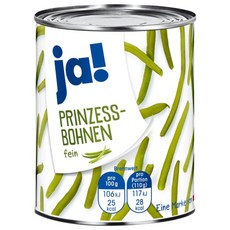 야! Ja! 프린세스 그린빈 통조림 220ml, 1개