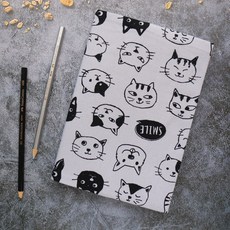 【貓貓狗狗】日本進口布料書衣 可調式布書衣 A6 A5 B6 50K 25K 32K 20K 16K 商周, 1個