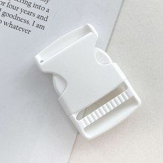 (NEW) 10컬러 38mm 컬러가방버클 플라스틱버클 하네스버클 (1p), 화이트, 1개