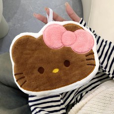 쿠쿠팡팡 핸드타올 부드러운 흡수력휴대용 수건, 키티머리, 1개