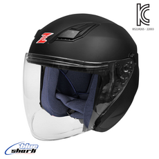 블루샤크 오토바이헬멧 썬바이저 내장 kc인증 오픈페이스 제로지 내피분리 초경량 통풍 자외선차단 바이크 헬멧, 파랑, M