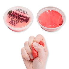 테라 퍼티(4oz) 퓨티 손가락 재활 운동 손 감각 작업치료 회복 발달 악력 쥐는 동작, Red, 1개