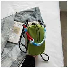 單肩包女士小挎包手機包百搭多功能迷你輕便收納包清新, 牛油果綠