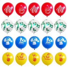 생일 파티 학예회 이벤트 할로윈 용품 서커스 풍선 매직 광대 라텍스 에어 글로브 카니발 장식 베이비 샤워 10 개/세트, 10pcs, Option12