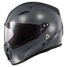LS2 HELMETS 글로스 파이터 헬멧 그레이 스트리트 배틀쉽 미디엄, Medium, 유광 배틀쉽 그레이